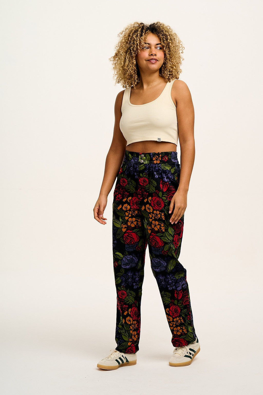 Addison - Cotton Jeans in Maria Print