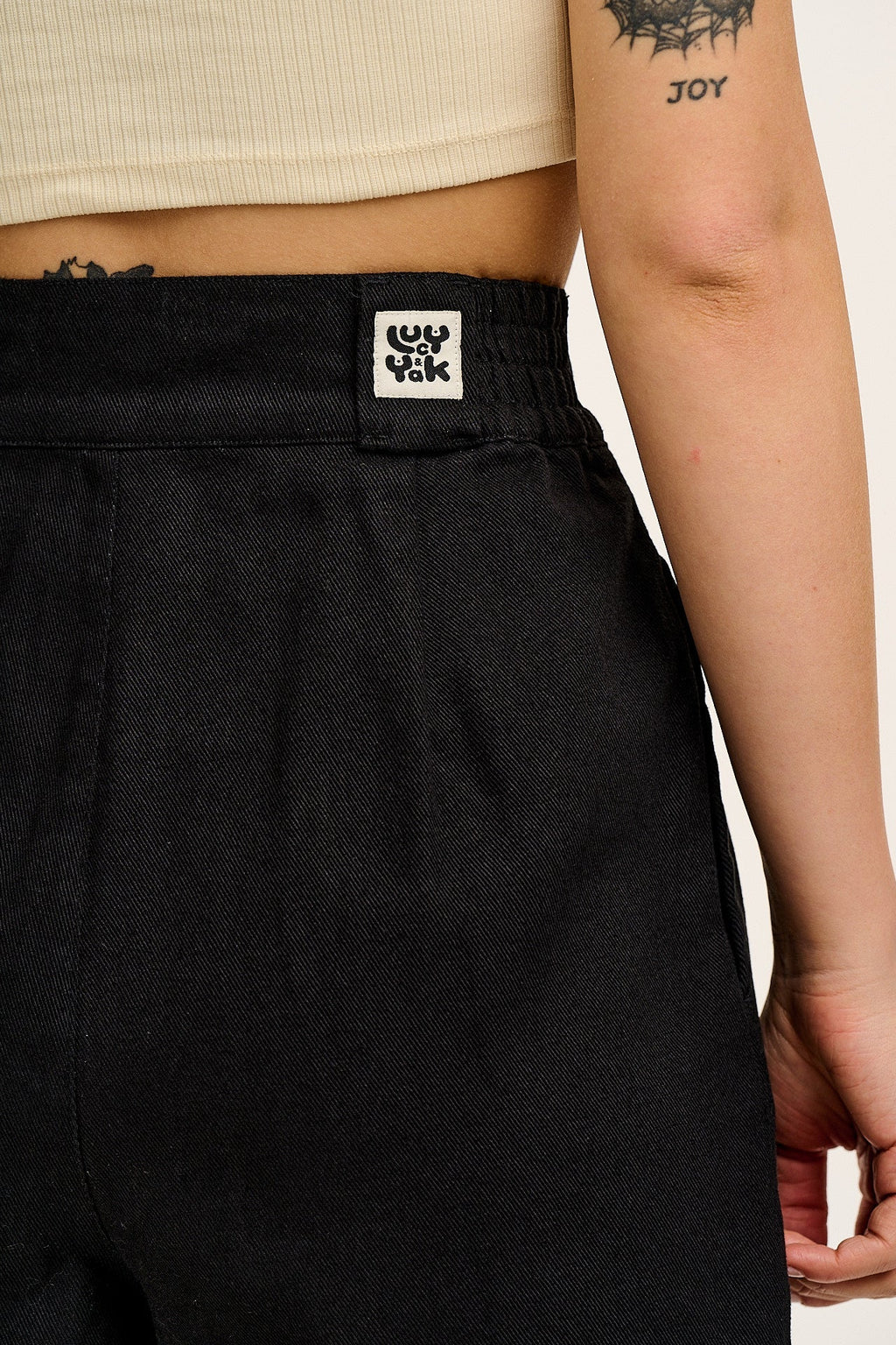 Addison - Cotton Jeans in Black