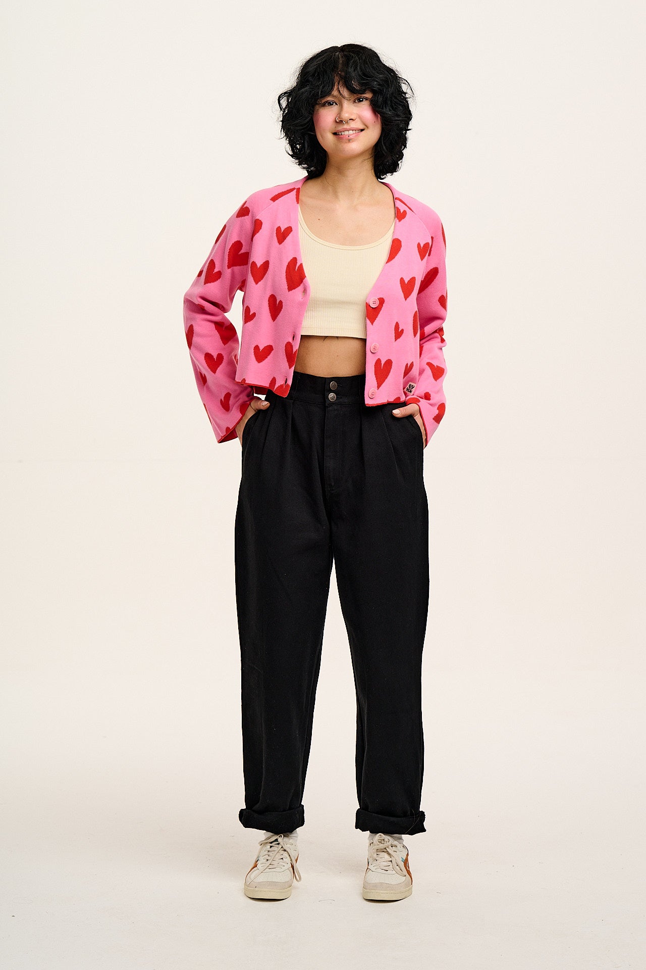 Addison - Cotton Jeans in Black