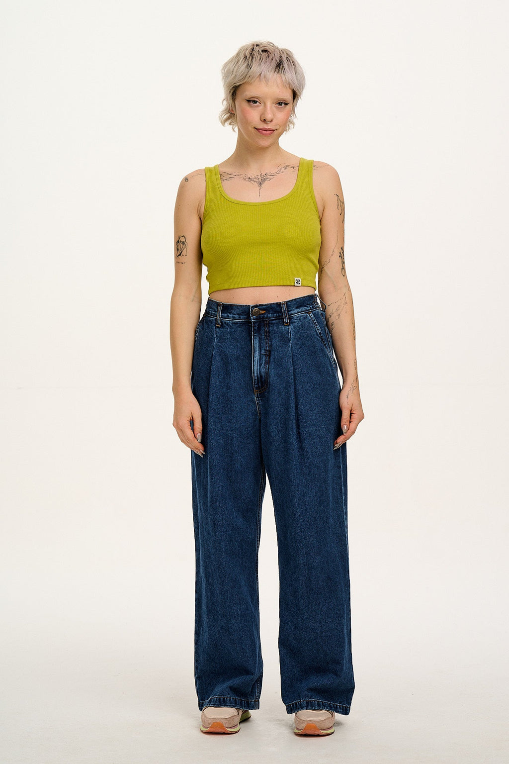 Josy - Vest Top in Apple Green