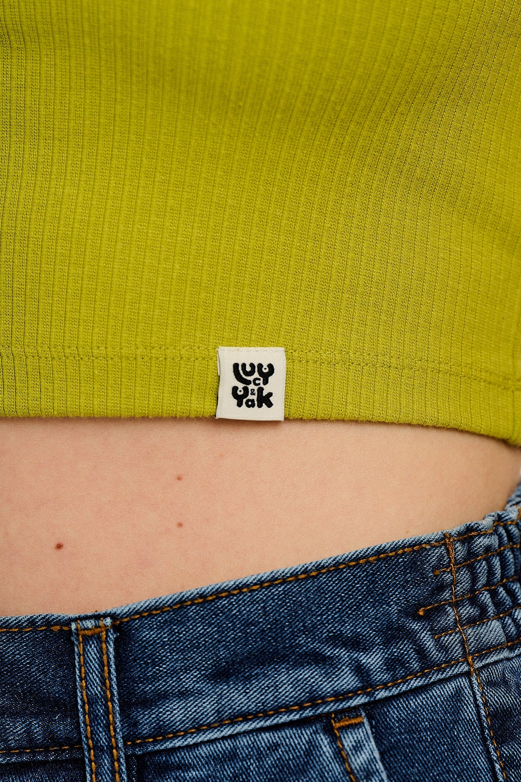 Josy - Vest Top in Apple Green